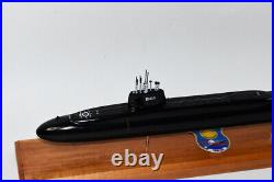 USS Lewis and Clark SSBN-644 Submarine Model(BlackHull), Scale