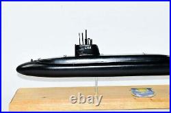 USS Lewis and Clark SSBN-644 Submarine Model(BlackHull), Scale Model, Mahogany, Ben