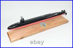 USS Louisiana SSBN-743 Submarine Model, Navy, Scale Model, Mahogany, 20 inch, Ohio