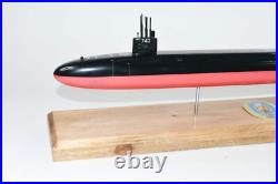 USS Louisiana SSBN-743 Submarine Model, Navy, Scale Model, Mahogany, 20 inch, Ohio