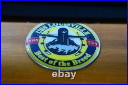 USS Louisville SSN-724 FLT II Black Hull Submarine Model, Navy, Mahogany, 20