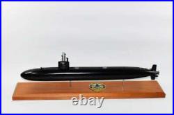 USS Louisville SSN-724 FLT II Submarine Model, Navy, Mahogany, 20 inch, LA Class