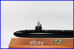 USS Louisville SSN-724 FLT II Submarine Model, Navy, Mahogany, 20 inch, LA Class