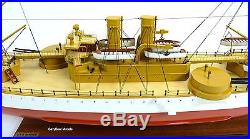 USS MAINE Battleship 40 Handcrafted Wooden Warship Model NEW