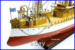 USS MAINE Battleship 40 Handcrafted Wooden Warship Model NEW