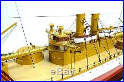 USS MAINE Battleship 40 Handcrafted Wooden Warship Model NEW