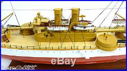 USS MAINE Battleship 40 Handmade Wooden Warship Model NEW