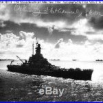 USS MASSACHUSETTS BB-59 ULITHI NOV44 WW2 8X10 PHOTO
