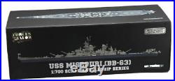 USS MISSOURI BB-63 1/700 diecast model ship FOV
