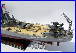 USS MISSOURI BB63 Battleship Model 40 Handcrafted Wooden Model NEW