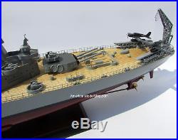 USS MISSOURI BB63 Battleship Model 40 Handcrafted Wooden Ship Model NEW