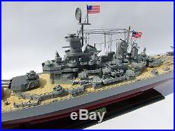 USS MISSOURI BB63 Battleship Model 40 Handcrafted Wooden Warship Model NEW