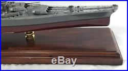 USS MISSOURI (BB63) Custom Built Assembled Wooden Ship Model Highly Detailed