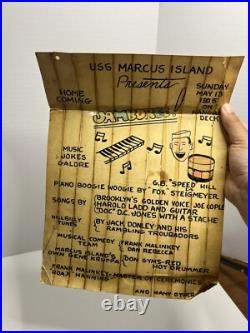USS Marcus Island Homecoming Jamboree Program 1915 Ship Deck Entertainment
