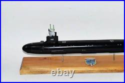 USS Mississippi (SSN-782) Submarine Model, US Navy, 20 Scale Model, Mahogany