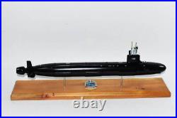 USS Mississippi (SSN-782) Submarine Model, US Navy, 20 Scale Model, Mahogany