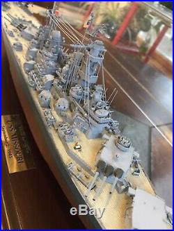 USS Missouri BB-63 Battleship Handcrafted War Ship Display Model In Case