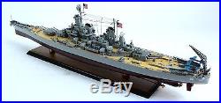 USS Missouri BB-63 Iowa-class Battleship 40 Handcrafted Wooden Ship Model