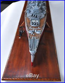 USS Missouri WWII Wood Ship Model Very Large 56 Inches