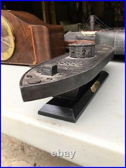 USS Monitor 1862 American Civil War, shelf, display resin model iron clad