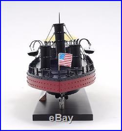 USS Monitor Civil War Ironclad US Navy Warship 25 Built Wooden Model Assembled