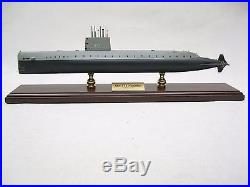 USS NAUTILUS SSN 571 Submarine 20 Built Large Wooden Model Ship Assembled