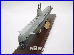 USS NAUTILUS SSN 571 Submarine 25.50 Built Large Wooden Model Ship Assembled