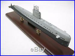 USS NAUTILUS SSN 571 Submarine 25.50 Built Large Wooden Model Ship Assembled