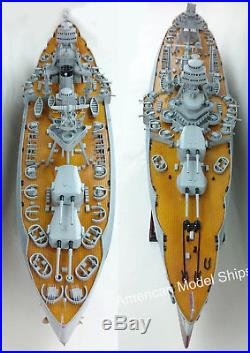 USS NEW YORK (BB-34) Battleship Model Scale 1200 Handcrafted Wooden Ship Model