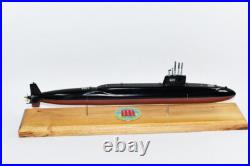 USS Nathan Hale SSBN-623 Submarine Model, Navy, Scale Model, Mahogany, 20
