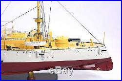 USS Navy Olympia C-6 Protected Cruiser Battleship 36 Wood Model Nautical Decor