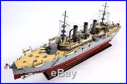 USS Nebraska Virginia-class Pre-dreadnought Battleship 40Wooden Model War Ship