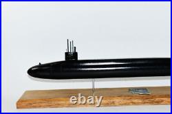 USS Nevada SSBN-733 Submarine Model (Black Hull), Navy, Scale Model, Mahogany, 20