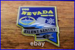 USS Nevada SSBN-733 Submarine Model (Black Hull), Navy, Scale Model, Mahogany, 20