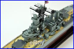 USS New Jersey BB-62 Big J Iowa-class Battleship Handmade Wooden Ship Model 40