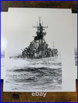 USS New Jersey BB-62 Photo Lot 11x Official US Navy 1982 Long Beach