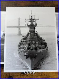 USS New Jersey BB-62 Photo Lot 11x Official US Navy 1982 Long Beach