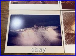 USS New Jersey Battleship Gunfire Lot 4 Color 8x10 Official Navy Photo