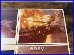 USS New Jersey Battleship Gunfire Lot 4 Color 8x10 Official Navy Photo