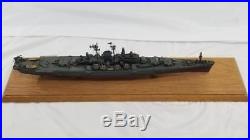 USS Newport News Custom Built Assembled Wooden Ship Model Highly Detailed