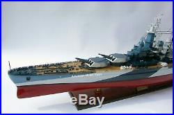 USS North Carolina (BB-55) Battleship Model 39 Handcrafted Wooden Scale 1220