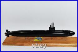 USS Oklahoma City SSN-723 FLT II Black Hull Submarine Model, Navy, Mahogany, LA
