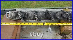 USS Oliver Hazard Perry FFG-7 Post with rope covering by sailor