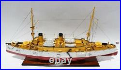 USS Olympia Protected Cruiser Model 40 Handcrafted Wooden Model Scale 1100