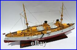 USS Olympia Protected Cruiser Model 40 Handcrafted Wooden Model Scale 1100