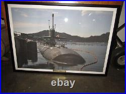 USS Olympia SSN 717 Framed Navy Ship Display Photo. 39 1/2'' 27 1/2''. #738