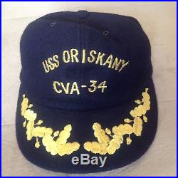 USS Oriskany CVA-34 Genuine Vintage Vietnam era Cap Hat RARE! Patch pilot