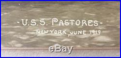 USS PASTORES WWI Framed Photo 1919 New York Transport Navy Ship Photograph