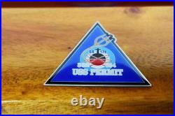 USS Permit SSN-594 Submarine Model, US Navy, Scale Model, Mahogany, Permit Class