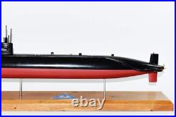 USS Permit SSN-594 Submarine Model, US Navy, Scale Model, Mahogany, Permit Class